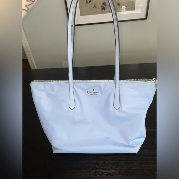 kate spade Handbags - Kate Spade New York  Kitt Nylon Sky Blue Medium Tote Bag